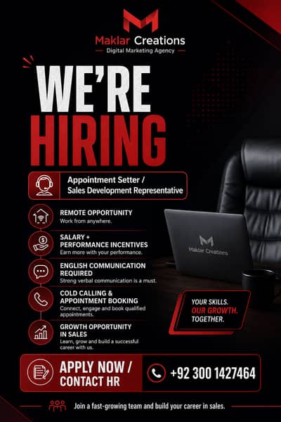 Appointment Setter / Sales Development Representative (Remote)