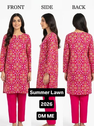 Premium Lawn 2 Piece Suit – Summer Collection