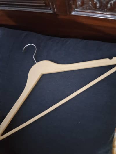 wooden clothes hangers