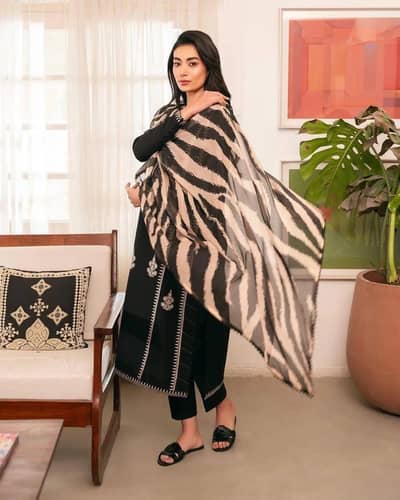 lawn embrioded unstitched  suit