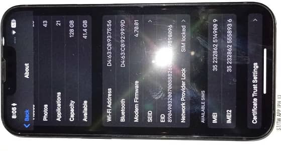 iPhone 13 simple jv 100% battery health 10 months official warranty 10