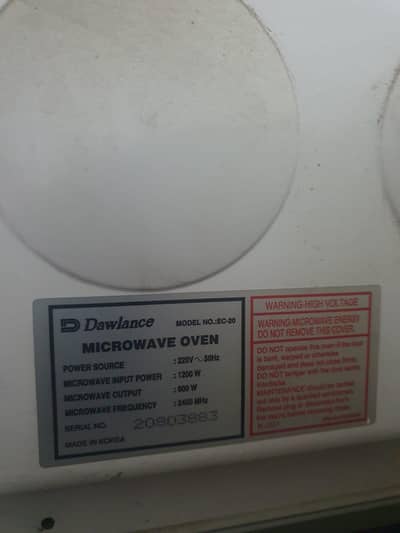Dawlance Manual Microwave