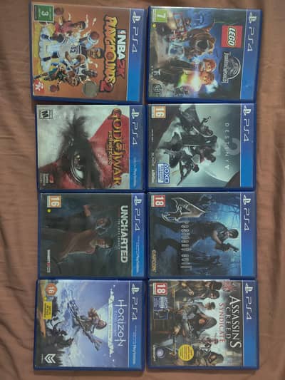 PS4 DVDs God Of War, Uncharted