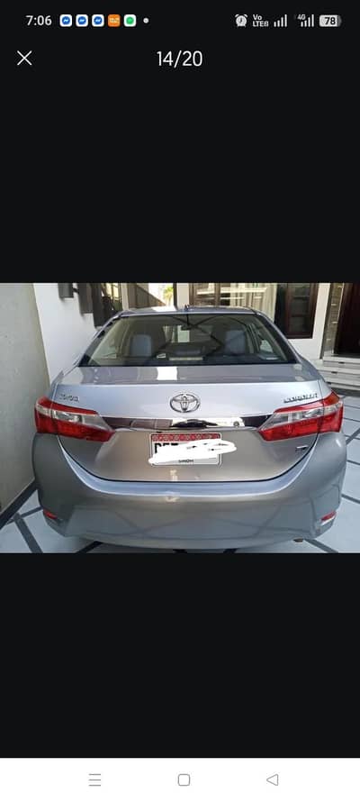 Corolla 2015 GLI  manual bumper to bumper original guranted antique