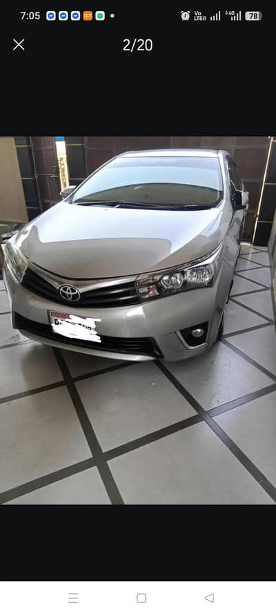 Corolla 2015 GLI manual bumper to bumper original