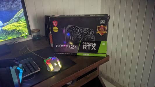RTX 3060 | One Handed | 12 GB DDR 6
