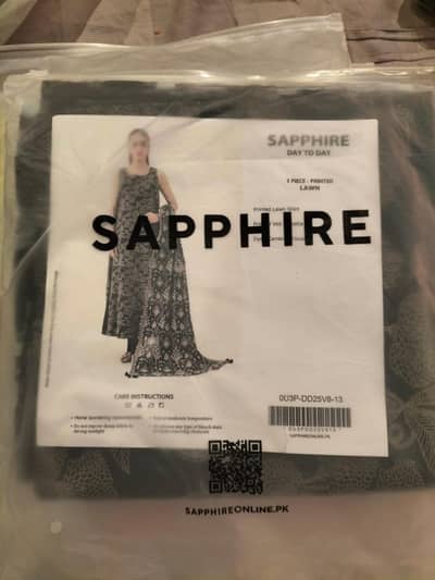 Sapphire unstiched 3 piece suits