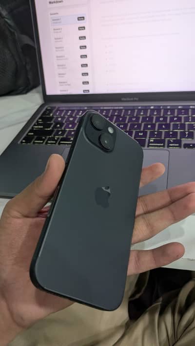 IPhone 15 Black - 128GB[JV] 10/10 condition Apple warranty