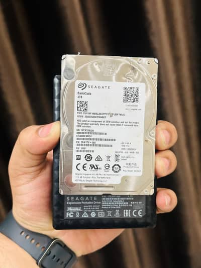 Seagate 4TB Hard Drive With Original Cover