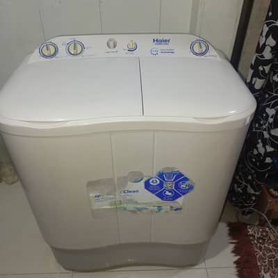 Haier semi automatic washing machine 8kg with twin tub