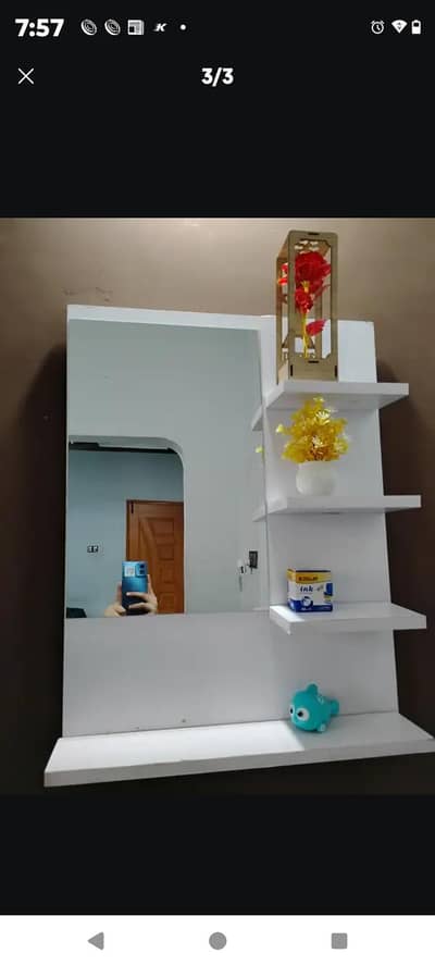 stylish white mirror