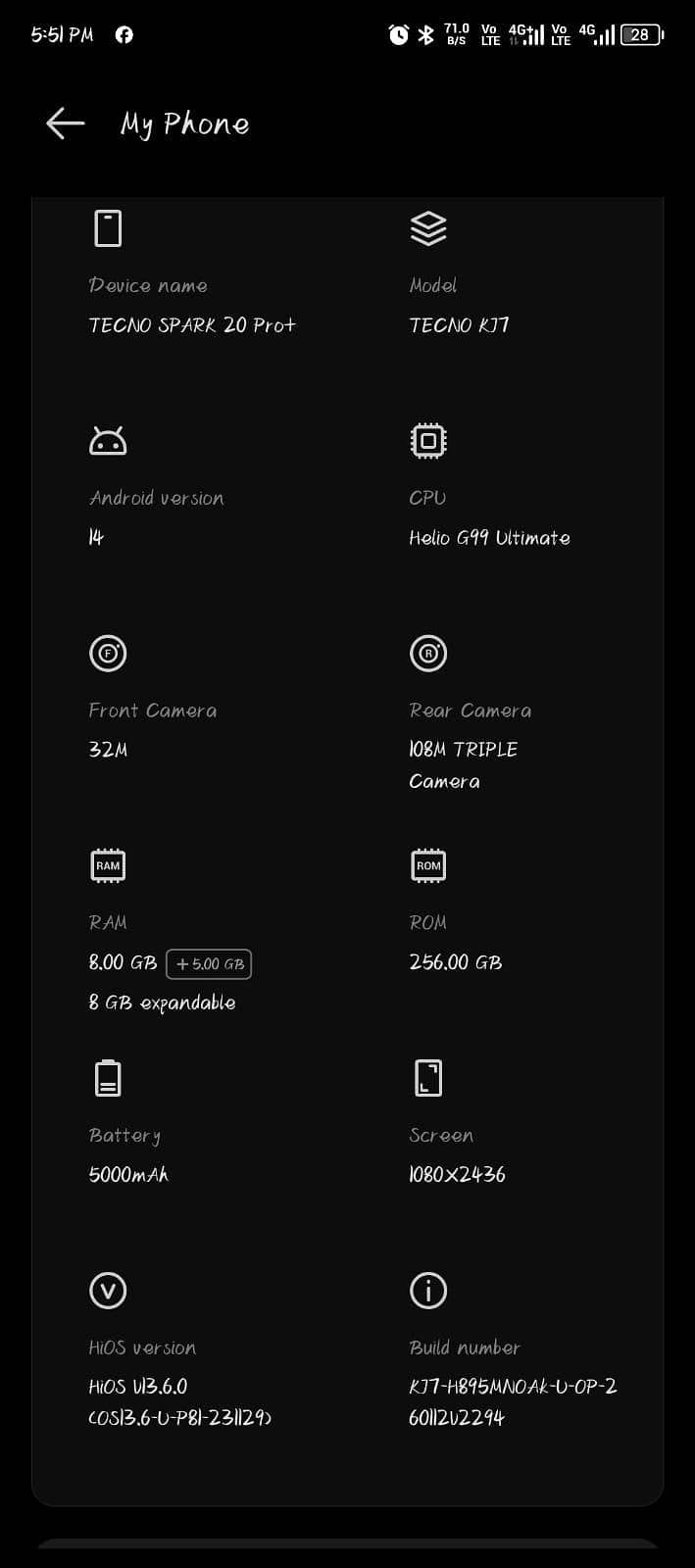 Tecno 20 Pro Plus 1