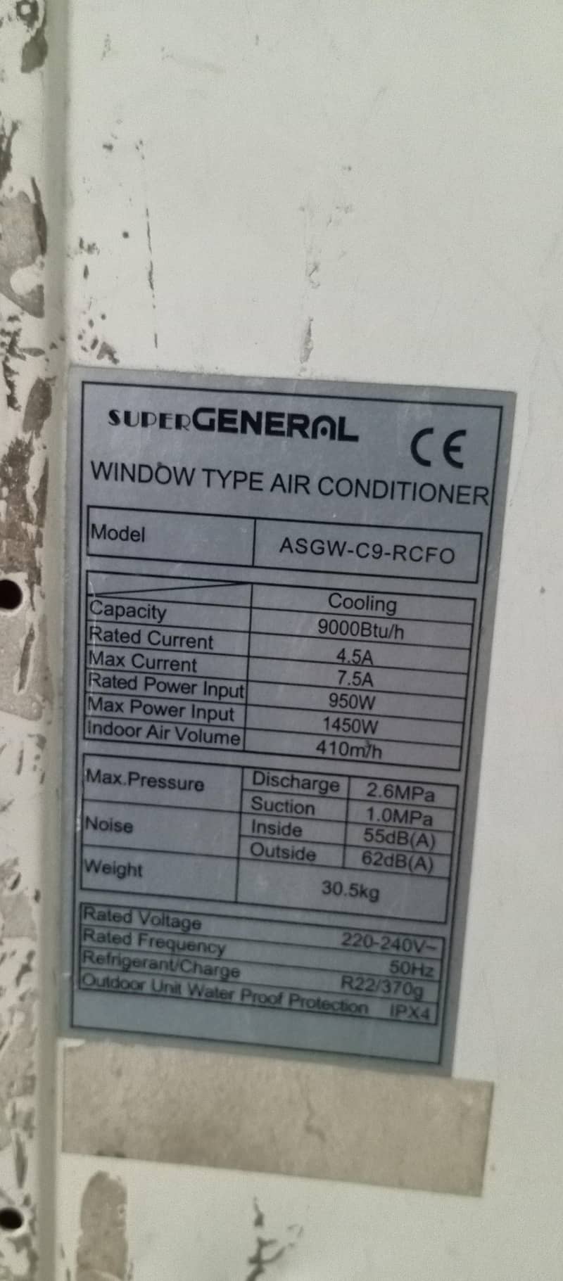 General Window AC 4