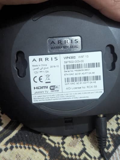 ARRIS VIP4302 WBT 1G