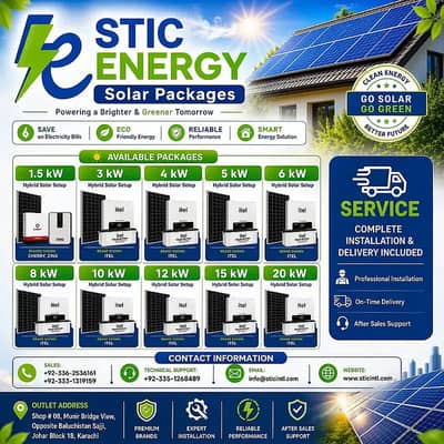 Solar System in Karachi | 1.5kW to 20kW Hybrid Solar Installation