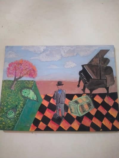 water color panting in canvas