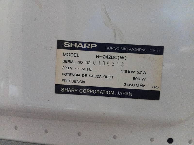 Sharp US imported microwave 4