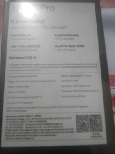 Infinix Hot 60 Pro just open