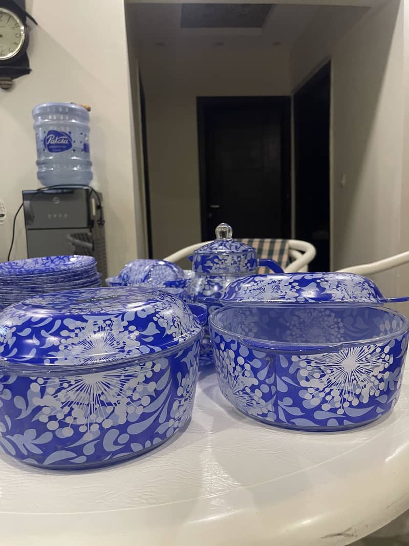 Glass dinner set 6