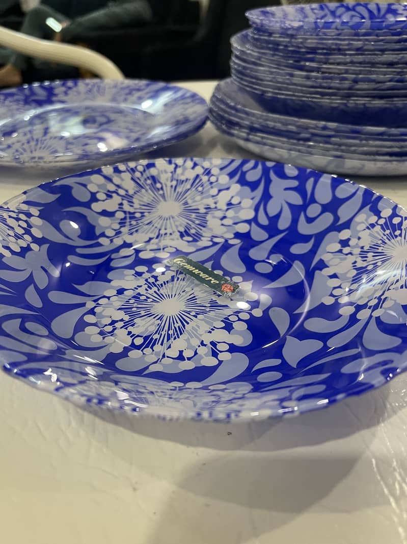 Glass dinner set 8