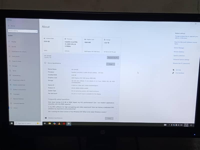 Gaming & workstation Computer i5 4