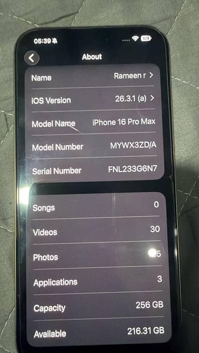 Iphone 16 proMax 256 new 10/10  Whatsapp 0034617724326