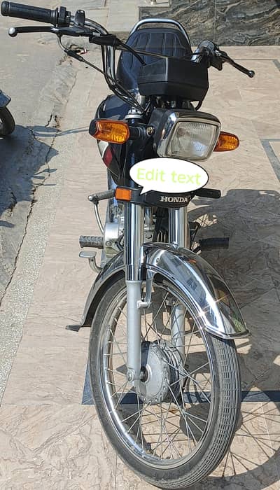 Honda CD 70 2025 black color