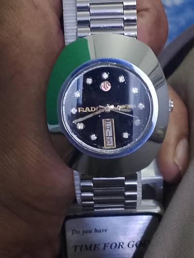 Original Glass , auto matic machine, chain and Bazel . Rado Diastar.