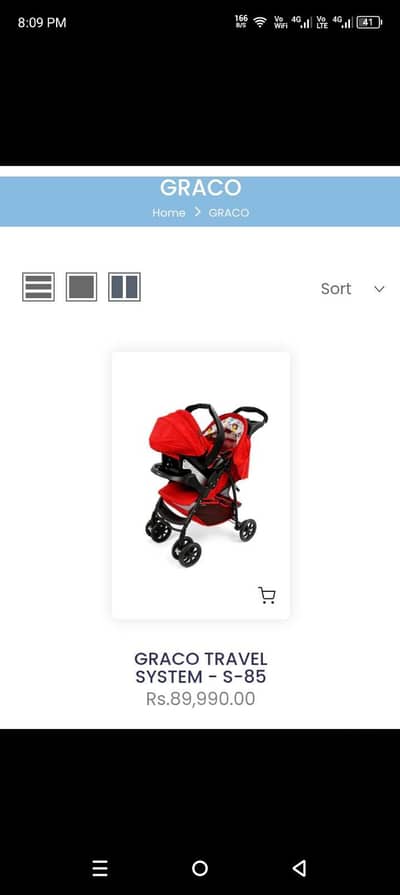 Graco pram with car seat