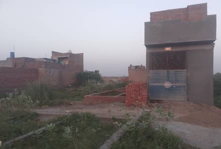 2 Marla plot foundation work completed next to 50ft road few steps from 200ft near new defence road and Ferozepur road gajjumate Lahore