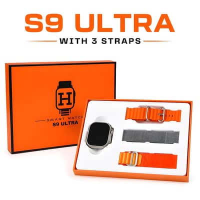S9 Ultra Smart Watch with 3 straps