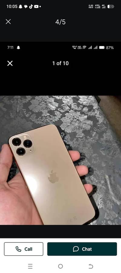 iphone 11 pro max 64 10/10 condition factory unlocke only panal change