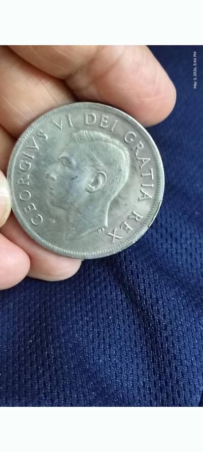 Canada 1948 Old Coin, Canadian King George-VI Rare Coin, Antique Coin,