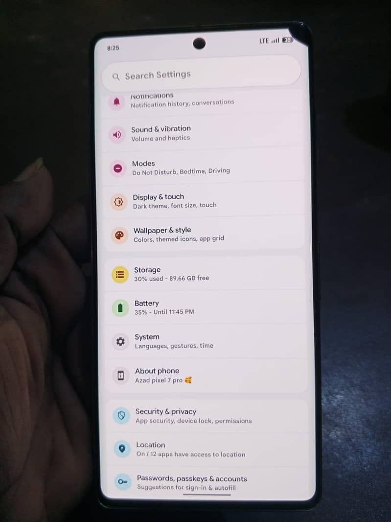 Google Pixel 7 pro 5