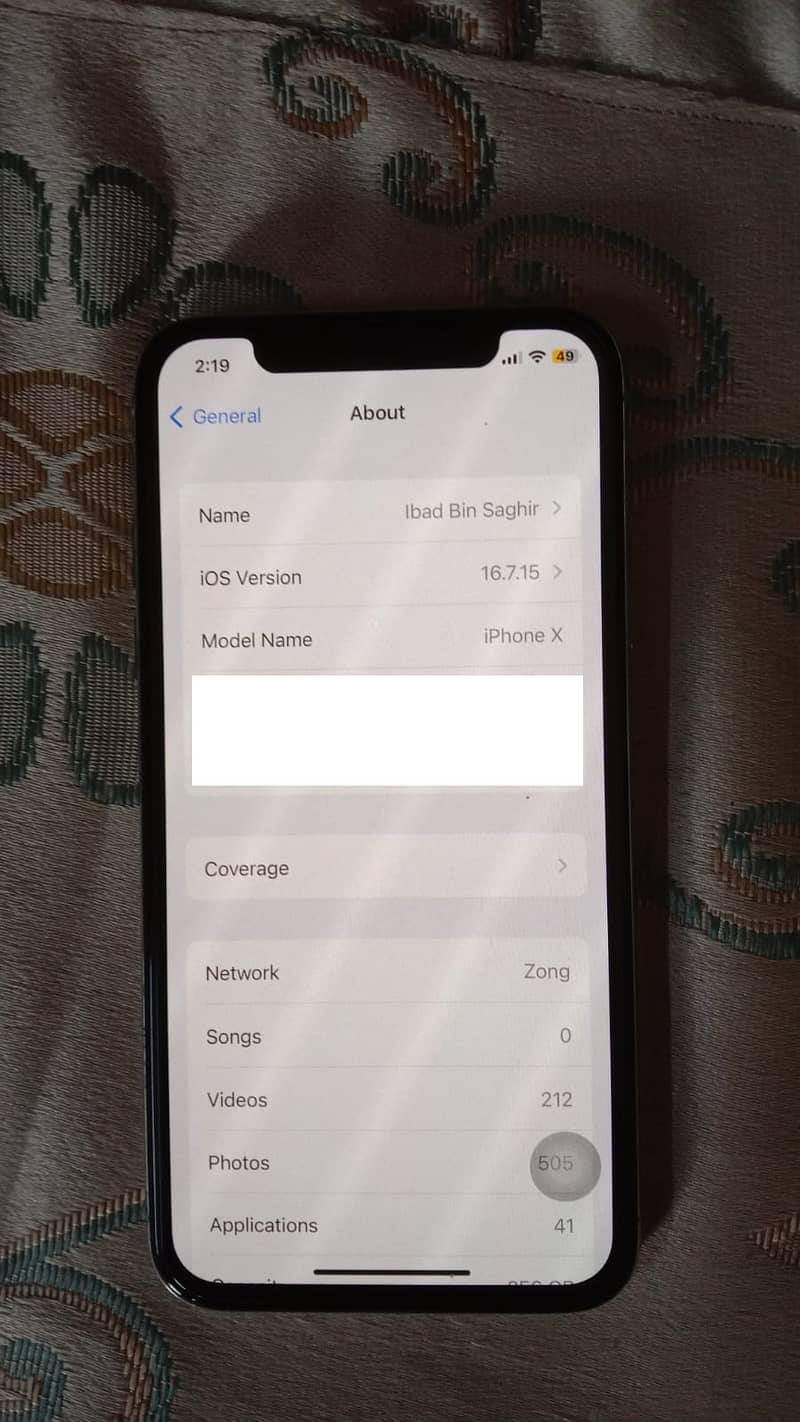 Apple iPhone X 5