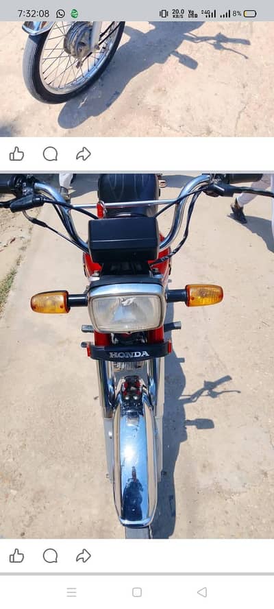 Honda CD70 Red