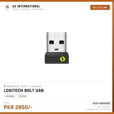 LOGI BOLT USB RECEIVER FOR MX MASTER 3S MX KEYS S MX MECHANICAL