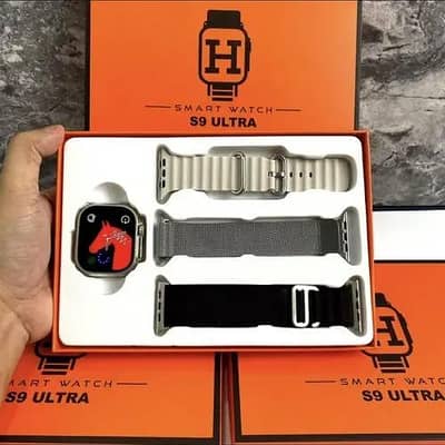 latest S9 Ultra Smart Watch with 3 straps