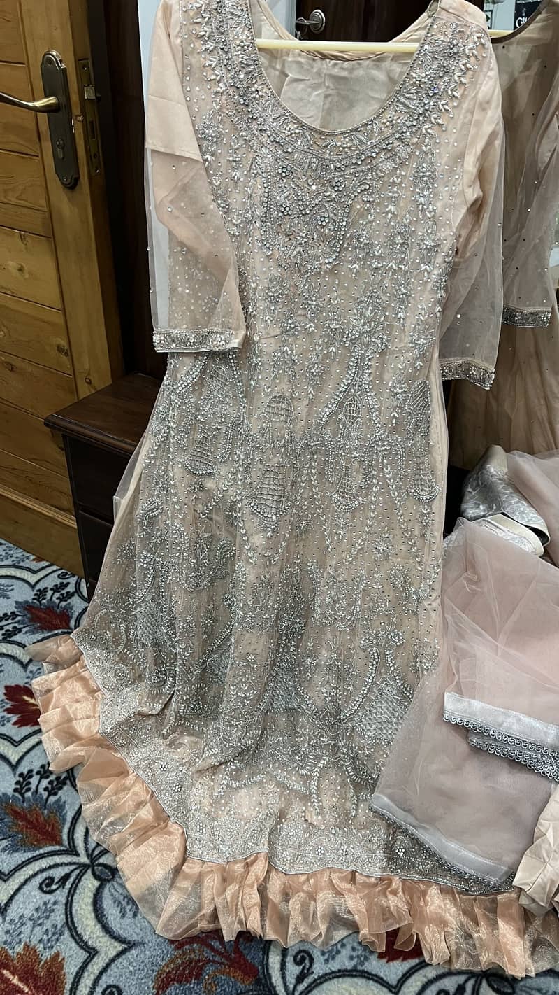 Peach beaded maxi 3