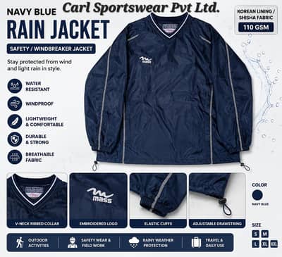 Wholesale Windbreaker/Rain Jackets Export Level Quality | Rs. 600/Pc |