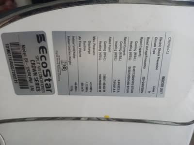 Ecostar inverter 1 Ton AC for sale
