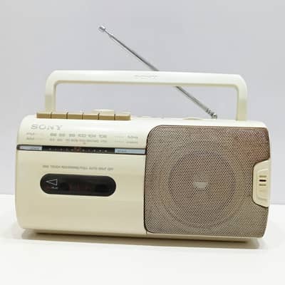 Vintage 1990s Sony CFM-10 AM/FM Radio Cassette Recorder and Player Bo