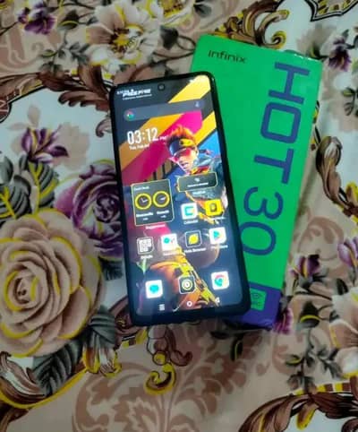 infinix hot 30 full box original 33 Ward charger 8+8/128