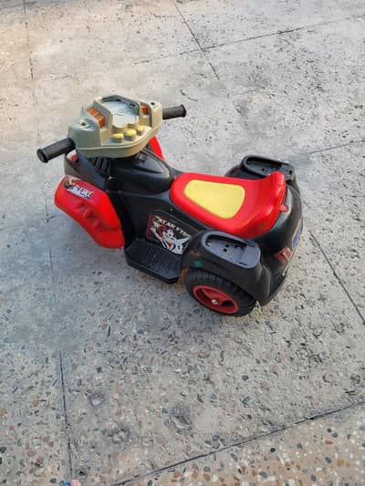Kids Electric Battery Operated Star Fire Bike - Good Working Condition