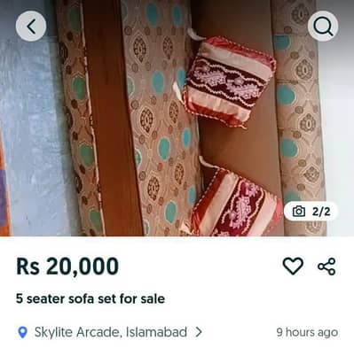 5 seater sofa set good condition