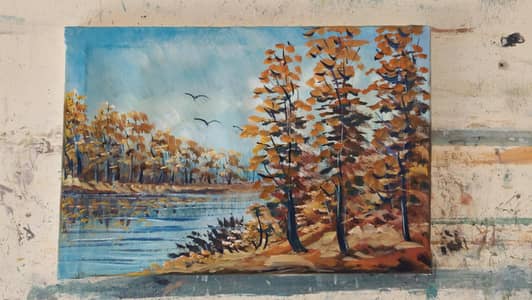 2  Handmade Landscape Painting for Sale  | Beautiful Wall Art 