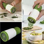 Herbs Grinder Manual Multifunctional Stainless Steel Chopper Dhanya Podina Chopper Coriander and Mint Leaves Hand Crusher All Herbs High Quality Chopper
