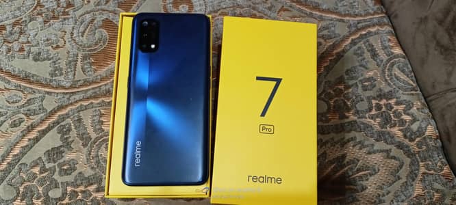 Realme 7 pro full box 10/10 pta approve