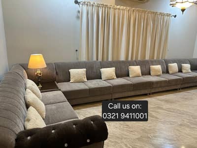 15 SEATER L-SHAPED SOFA