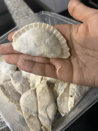 Homemade chicken & veg dumplings